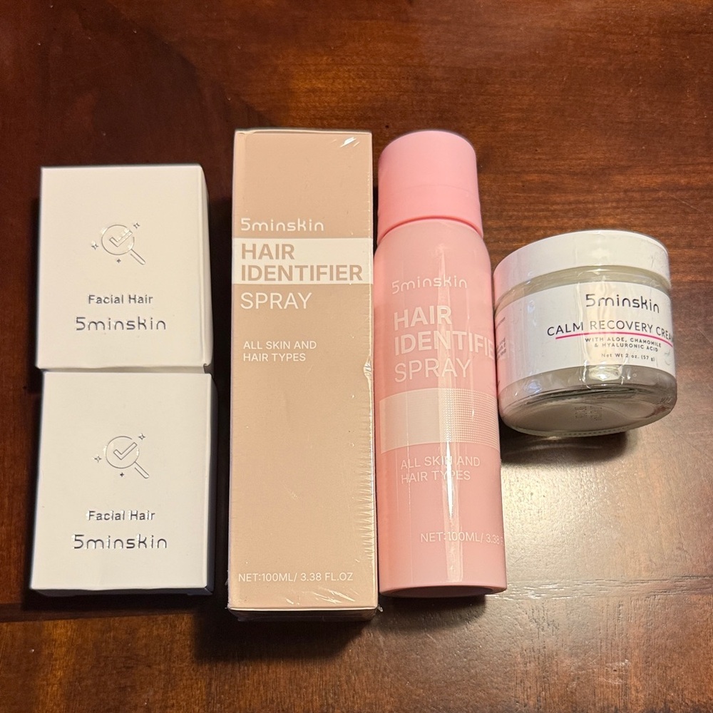 5minskin Hair Identifier Spray and Skincare Set